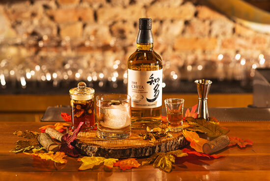 Chita whiskey bar scene — beverage product photography KL
