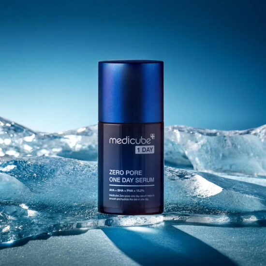 Blue serum skincare product — beauty photography Kuala Lumpur