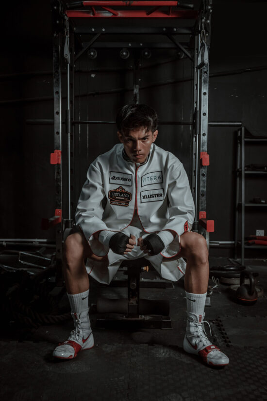 Boxer gym portrait — commercial fitness photography KL
